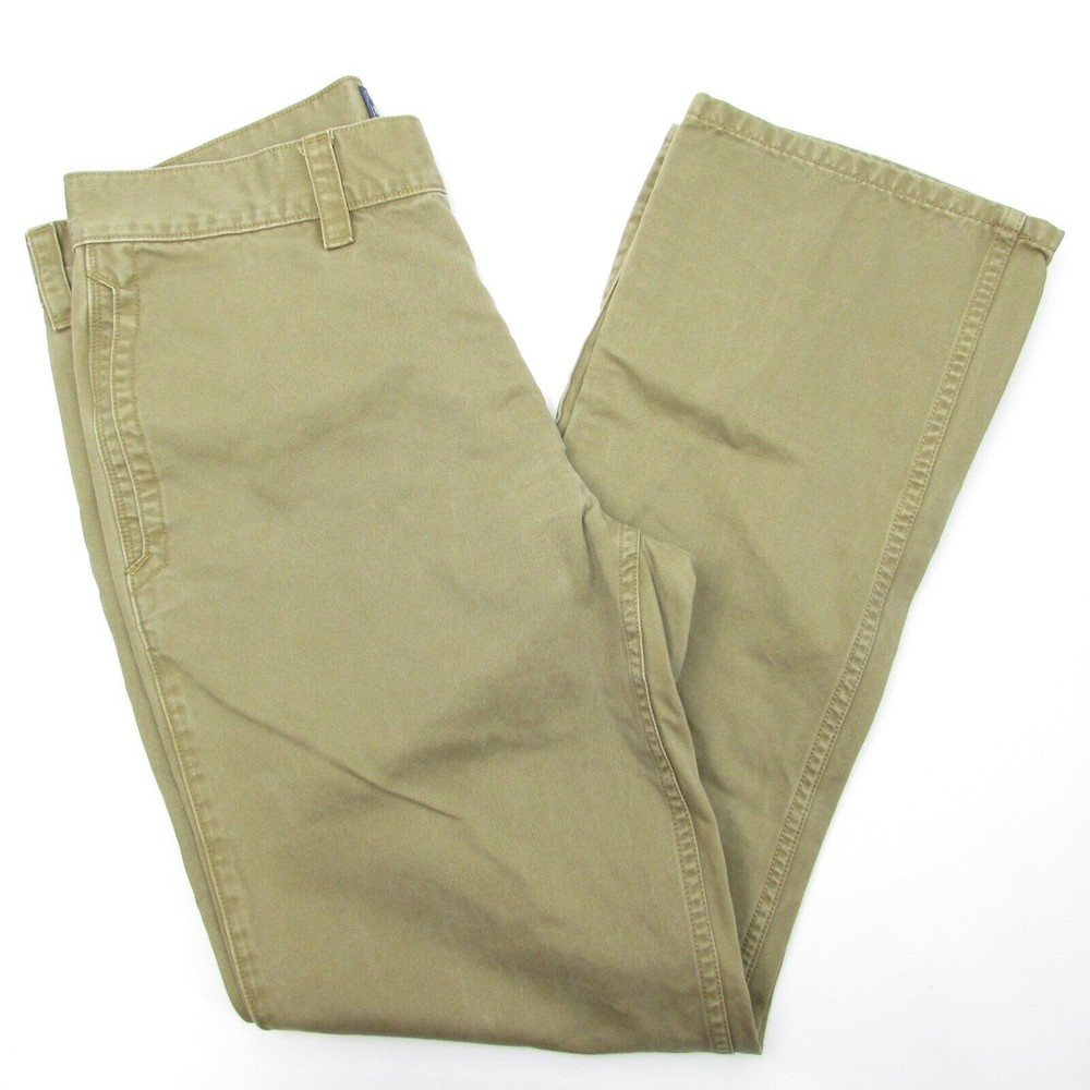 The North Face Brown Khaki Pants Size 32x29.5 Regular Straight Leg Pocket Button